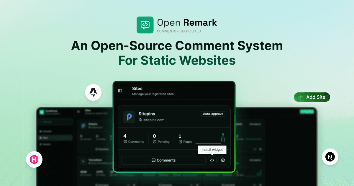 open-remark website preview